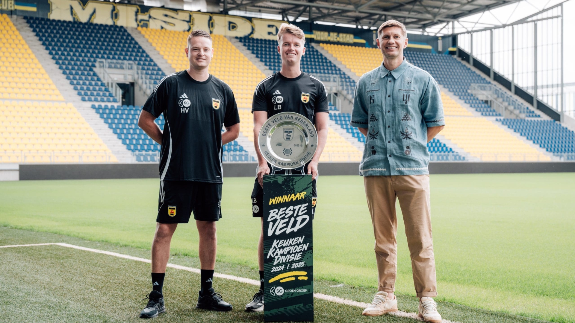 Schaal voor beste veld gearriveerd in Kooi Stadion