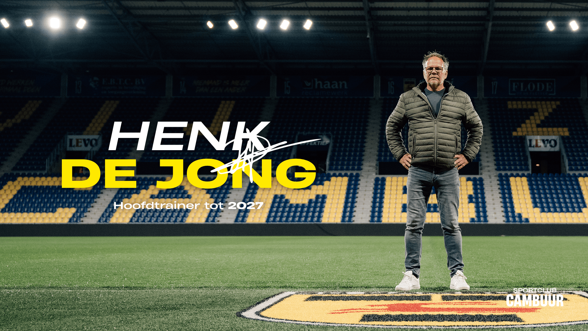 OFFICIEEL: Henk de Jong twee seizoenen langer bij SC Cambuur