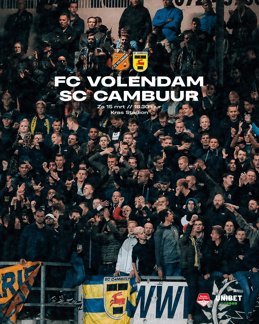 MATCHDAY: FC Volendam – SC Cambuur