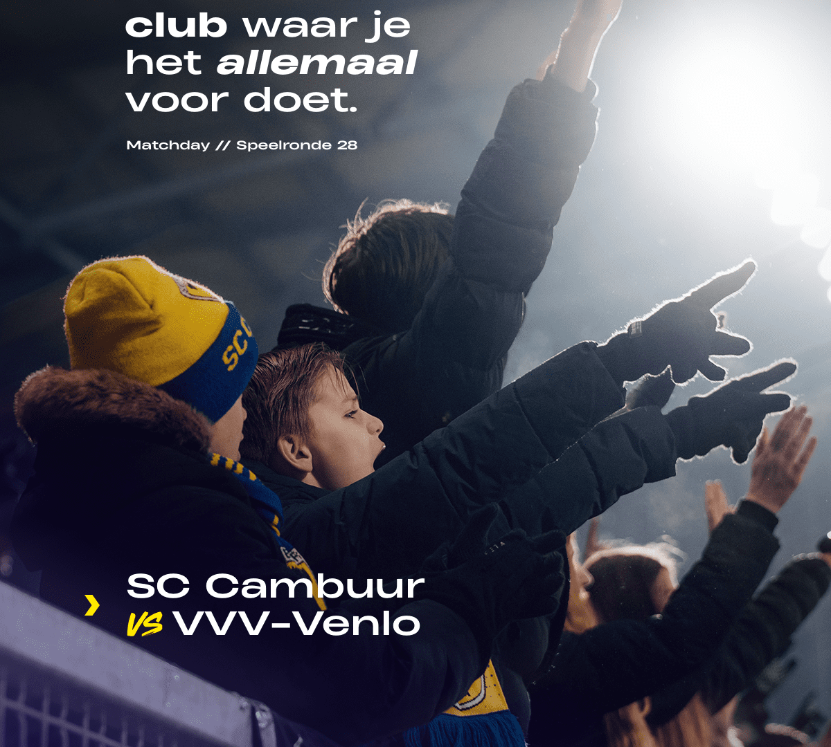 MATCHDAY: SC Cambuur – VVV-Venlo