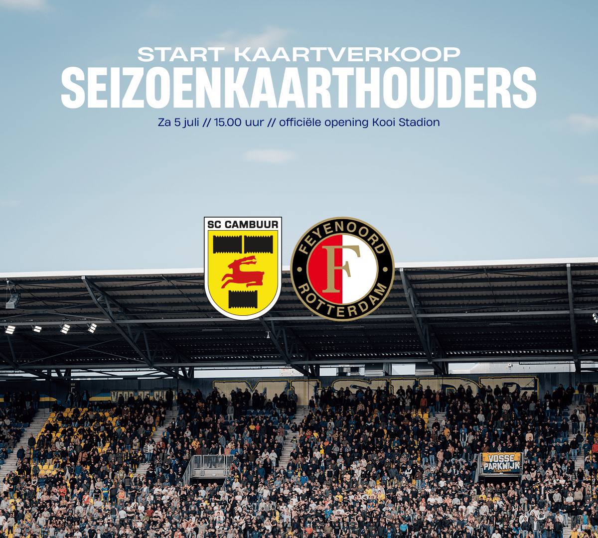 Koop nu je eigen stoel terug voor SC Cambuur – Feyenoord