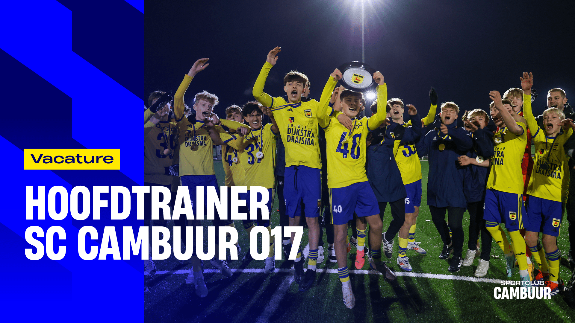 VACATURE: Hoofdtrainer SC Cambuur Onder 17