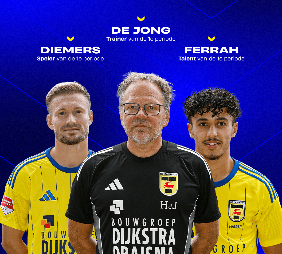 Mark Diemers, Henk de Jong en Ichem Ferrah genomineerd voor Bronzen Schild