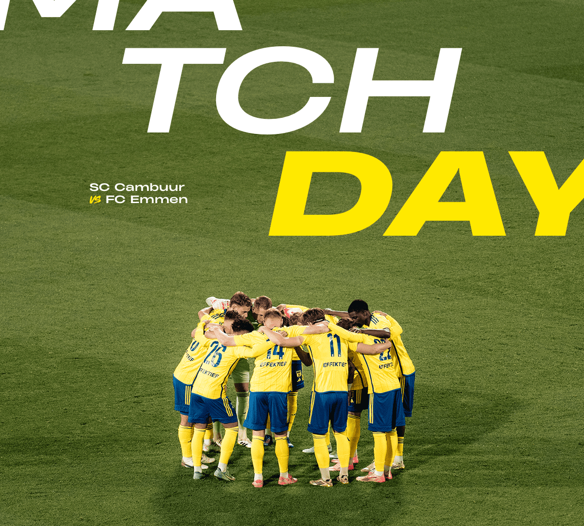MATCHDAY: SC Cambuur – FC Emmen