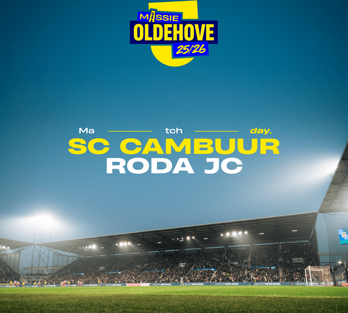 MATCHDAY: SC Cambuur – Roda JC