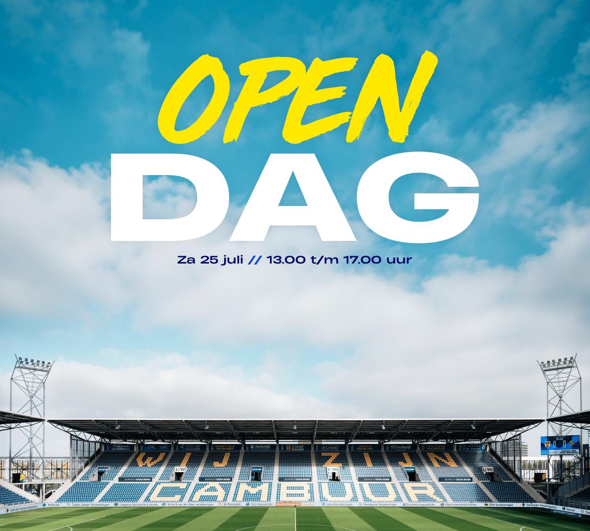 Open Dag dit jaar op zaterdag 25 juli