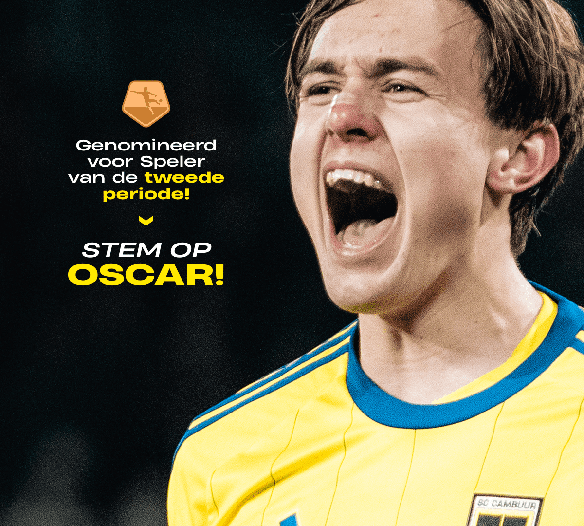 Oscar Sjöstrand genomineerd voor Bronzen Schild